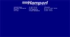 Desktop Screenshot of hamperl.de