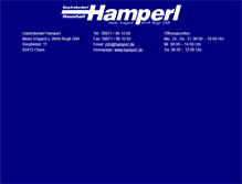 Tablet Screenshot of hamperl.de